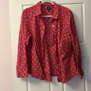 Beautiful Red Button Up - NWOT